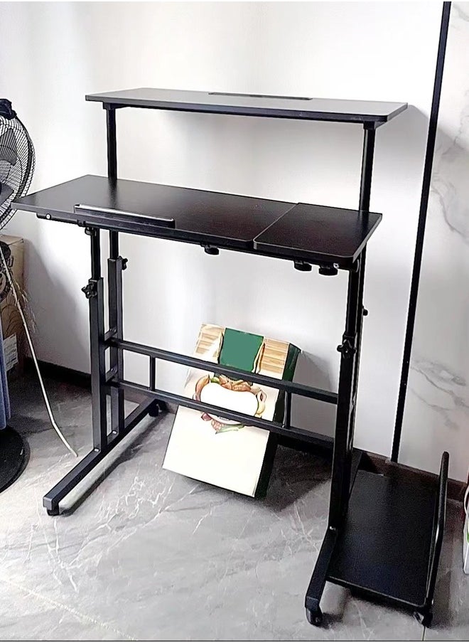 fashionhome - Modern Portable Multi Purpose Study Desktop Gaming Table 62 x 90 x 69 cm - Image 1