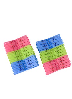 Mondex Mondex Durable Polypropylene Plastic Pegs for Laundry, Clothing Pins, Clothes Drying, and Outdoor Use, 48 Pieces  - Image 2