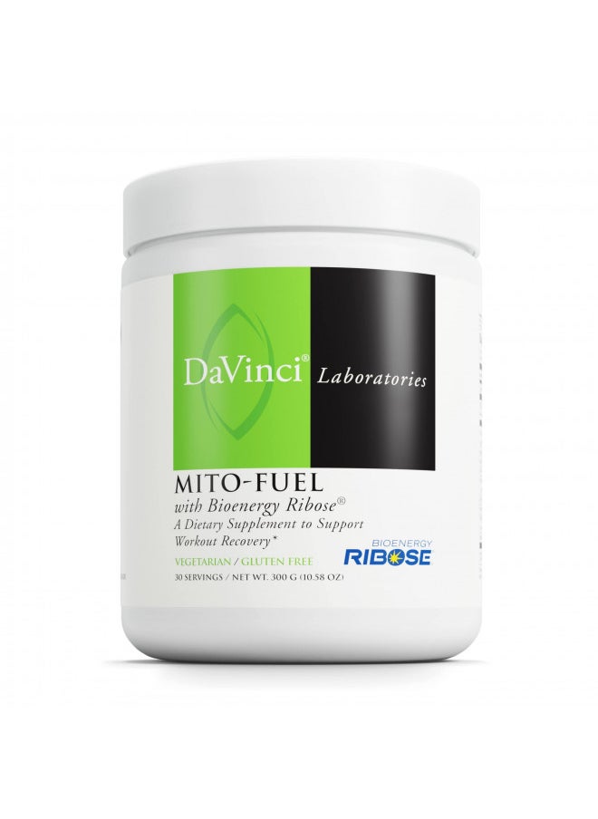 Davinci DAVINCI Labs Mito-Fuel with D-Ribose - Helps to Support Muscle Recovery & Energy Levels with D-Ribose, CoQ10, L-Carnitine & More - 300 Grams (30 Servings)  - Image 1