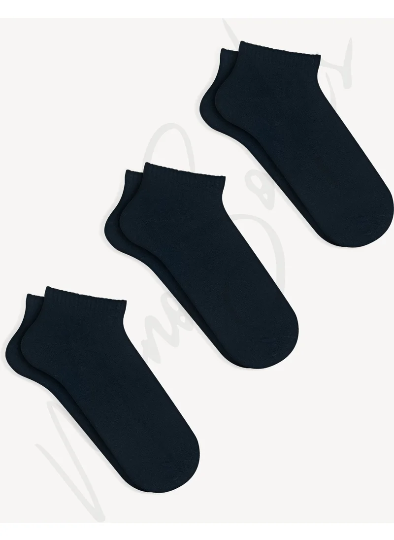 Mono Socks 3-pack Basic Plain Booties Socks