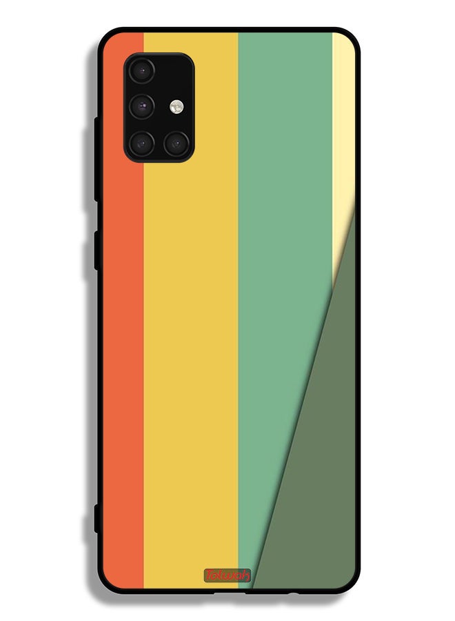 Tolwak Samsung Galaxy A71 4G Protective Case Cover Simple Pattern - Image 1