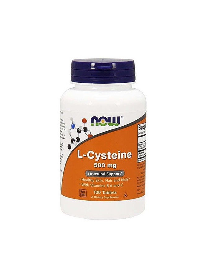 Now Foods L-Cysteine, 100 Tabs 500 mg - Image 1