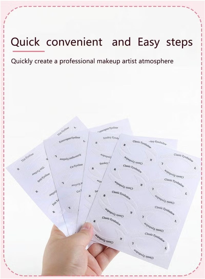 Generic 24-Piece Eyeliner Stencil Stickers, Multifunctional Eye Makeup Stencil for Eyeliner Eye shadow, Makeup Stencil Stickers Suitable for All Eye Shapes - Image 4