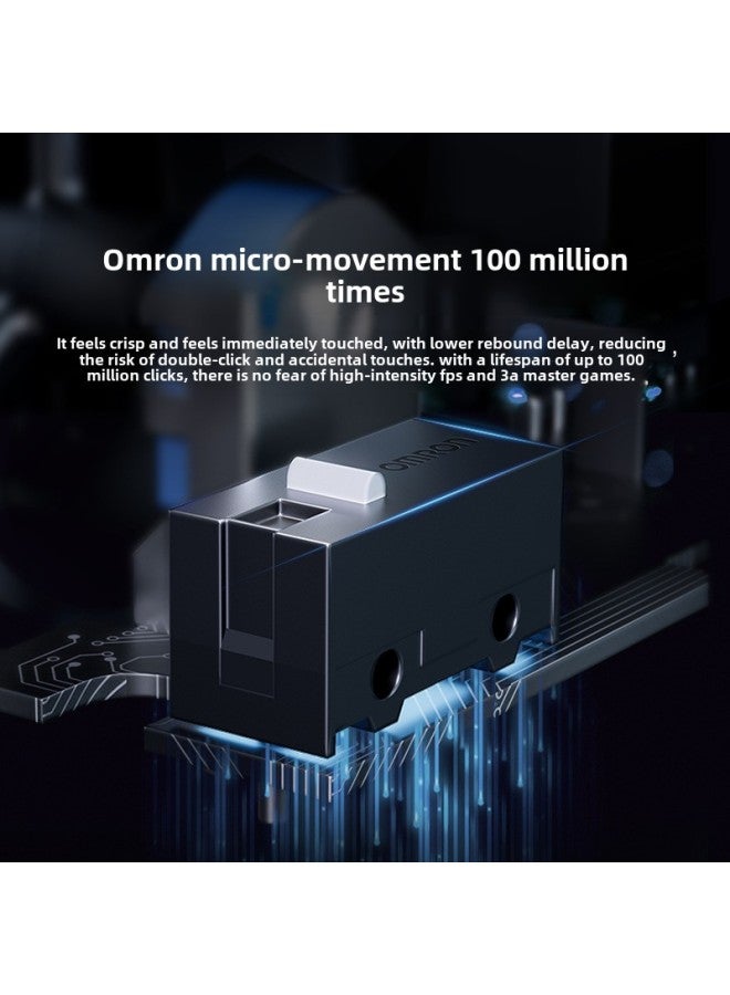 MCHOSE Mai From G3 Wireless Game Office Mouse 2.4G/Bluetooth/Wired Three-Mode Lightweight Mouse-Color:G3 A 500mah White - Image 4