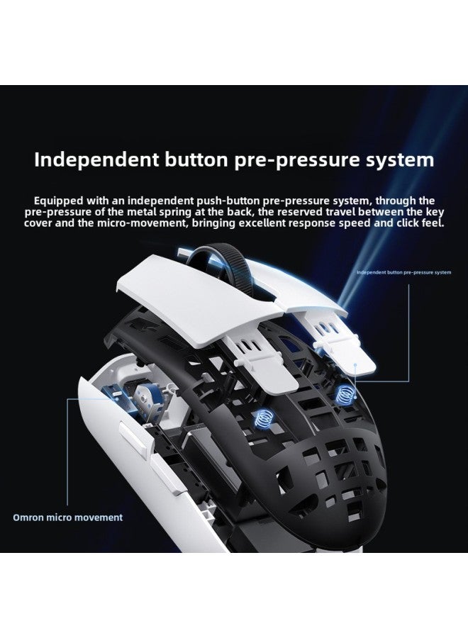 MCHOSE Mai From G3 Wireless Game Office Mouse 2.4G/Bluetooth/Wired Three-Mode Lightweight Mouse-Color:G3 A 500mah White - Image 5