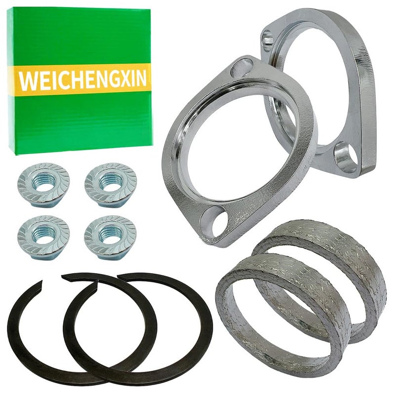 WEICHENGXIN Exhaust Flange Gasket Kit for Harley Big Twin & Sportster Models 1984-2023 - Image 1