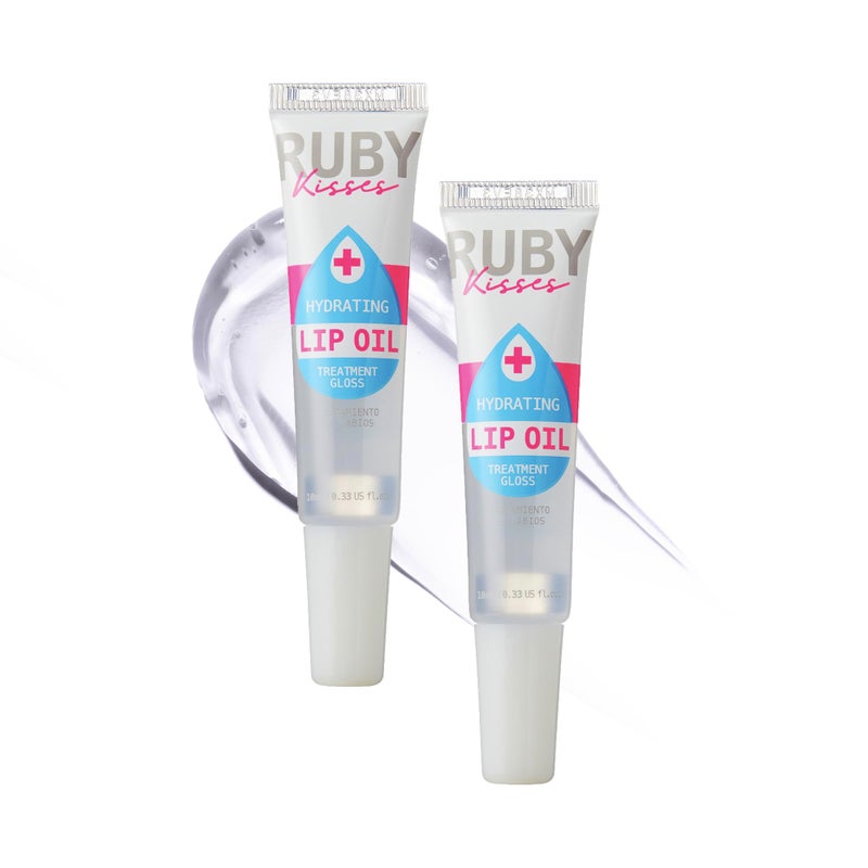 Ruby Kisses Hydrating Lip Oil Clear RLO01 (2 PACK) - Image 1