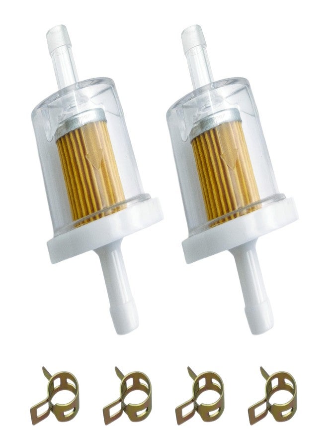 Strongthium 691035 1/4" Inline Fuel Filter Kit for Briggs and Stratton Engine Kawasaki 490190027 493629 84001895 80025019 Toro Craftsman MTD Kawasaki Snapper Lawn Tractor Generator 40 Micron - Image 1