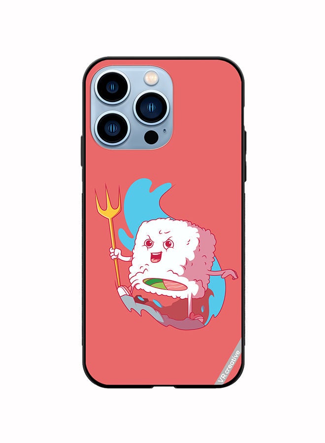 VR CREATIVE Protective Case Cover For Apple iPhone 14 Pro King Sushi Design Multicolour - Image 1