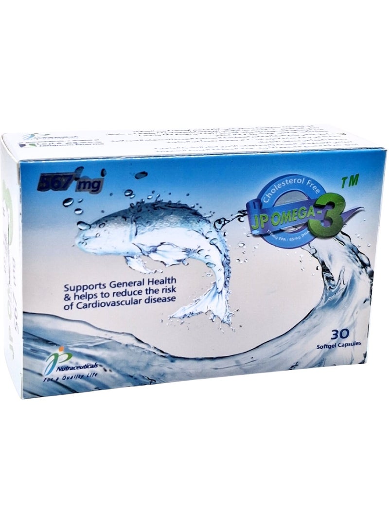 Jp Omega-3 567Mg Softgel Capsules 30S