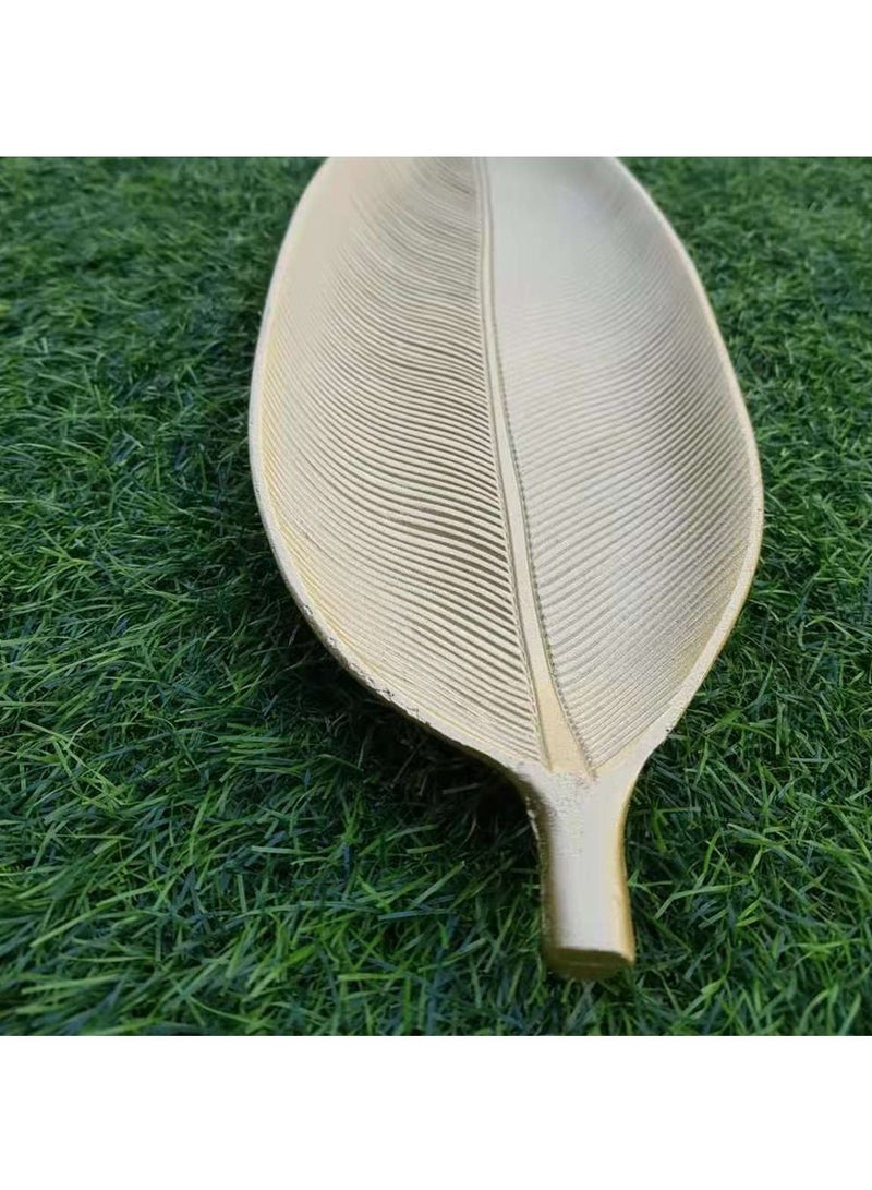 FFD Wooden Leaf Design Serving Tray Dish Decorative Jewelry Leaf Platter Serving Plate For Fruit Dates Chocolate Cakes - Image 2
