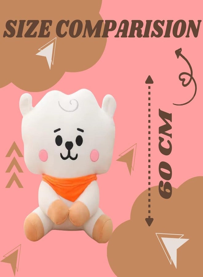 TechMax Solution White Cute Love Soft Plush Toys, Soft Love Pillow - Image 2