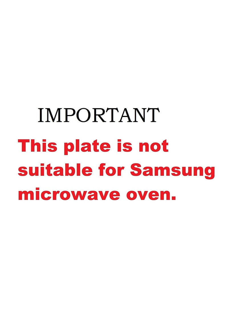 AV - AV Microwave Glass Turntable Tray | Baking Glass Tray| Rotating Plate (Diameter: 318 MM, 12.5 Inch) (NOT FOR SAMSUNG MICROWAVE) - Image 1