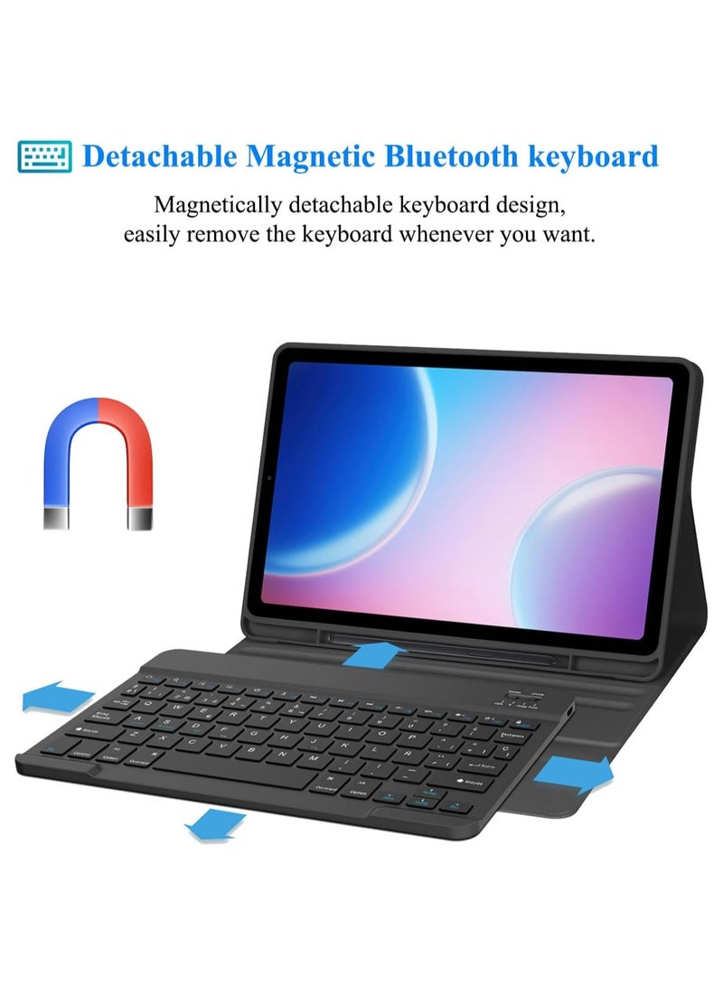 TWEGGON Keyboard Case for Samsung Tab A11 Plus/A9 Plus 11" with Pen Holder Black - Image 3