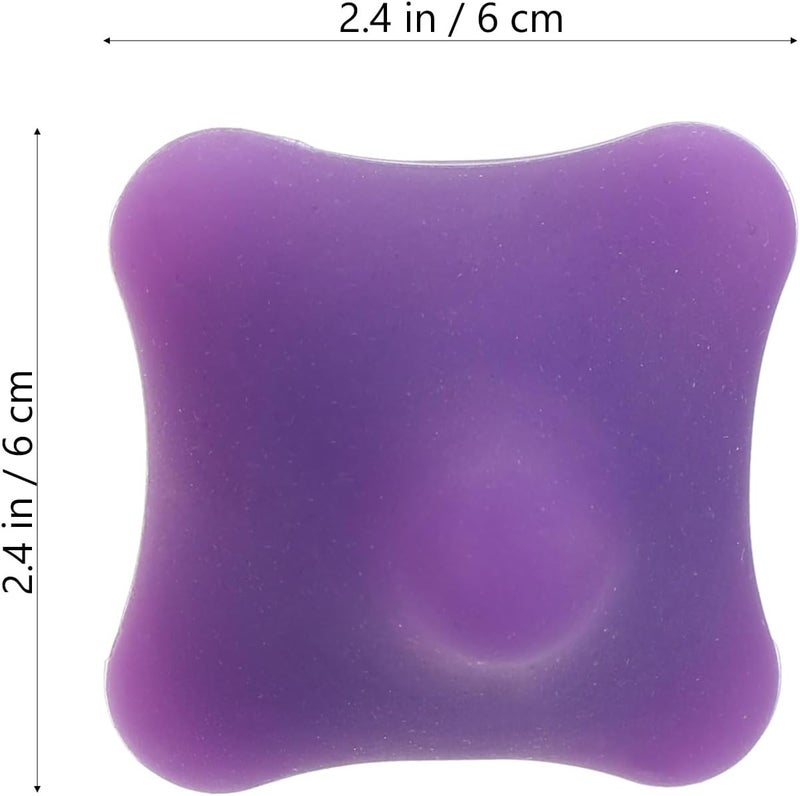 HEALLILY 2 قطع كرات تدليك اليد من السيليكون لعلاج نقاط الضغط كرات تدليك سداسية لآلام العضلات والكتفين والرقبة - Image 5