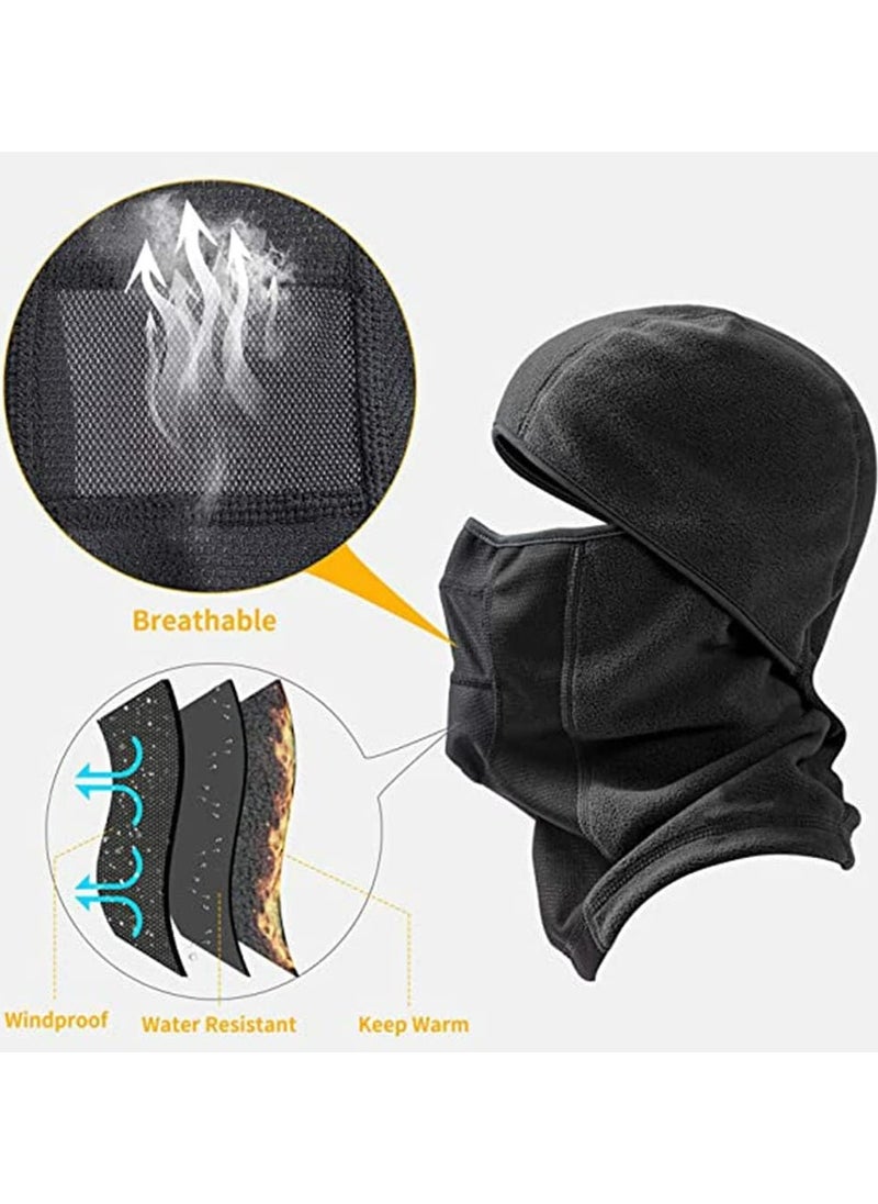Generic Headwear Balaclava, Windproof Ski Mask, Winter Fleece Thermal Full Face Mask Cover for Men Women, Breathable Cold Weather Gear for Skiing, Snowboarding, Motorcycle Riding, Running & Outdoor Work  - Image 3