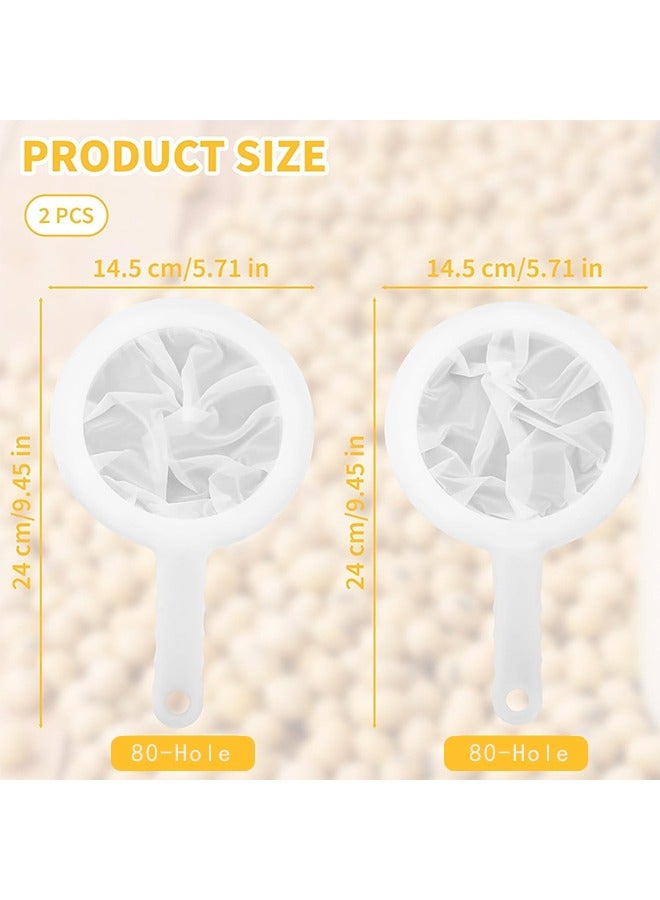2PCS Nylon Mesh Strainer,Plastic Mesh Strainer for Milk Strainer & Ultra Fine Mesh Strainer - Image 2