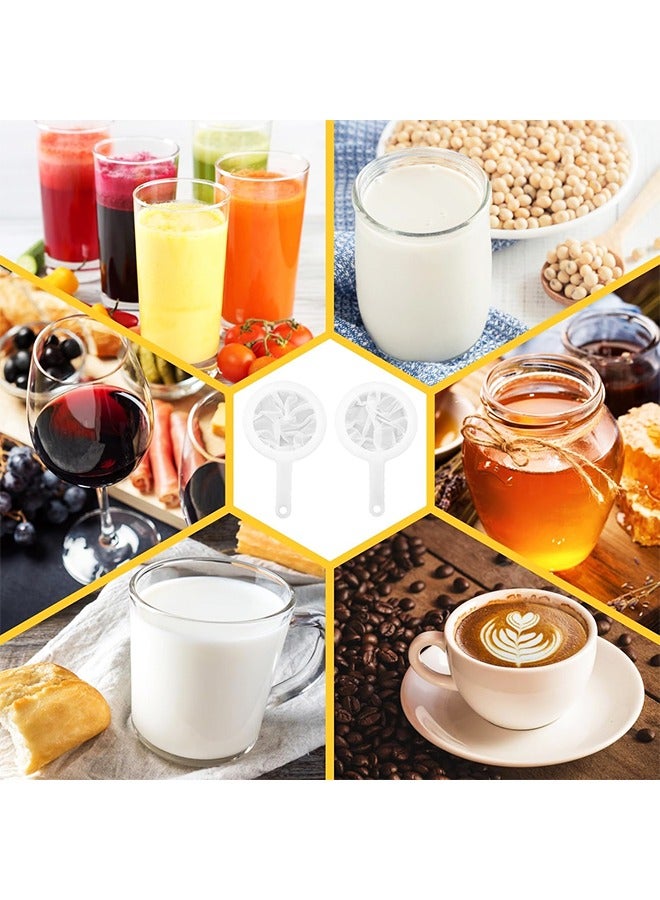 2PCS Nylon Mesh Strainer,Plastic Mesh Strainer for Milk Strainer & Ultra Fine Mesh Strainer - Image 3