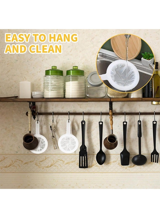 2PCS Nylon Mesh Strainer,Plastic Mesh Strainer for Milk Strainer & Ultra Fine Mesh Strainer - Image 4