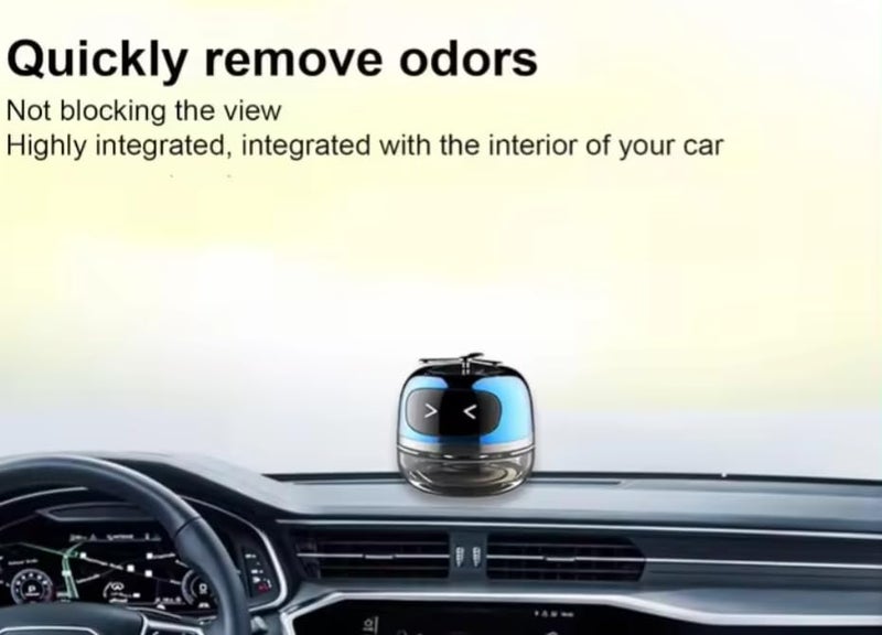 YOURKARTS.COM Android Dashboard Car Perfume (Blue) – Solar-Powered Car Freshener with Fan Top Design – Unique Aromatic Dashboard Decoration Toy car accessories 2025 - Image 2