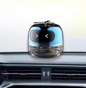 YOURKARTS.COM Android Dashboard Car Perfume (Blue) – Solar-Powered Car Freshener with Fan Top Design – Unique Aromatic Dashboard Decoration Toy car accessories 2025 - Image 1