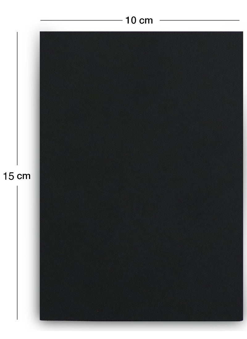 firstnock Black Card Stock 10 x15 cm 120GSM Black Color blank Cardstock A6 Black Card Paper 100 PCS  - Image 2