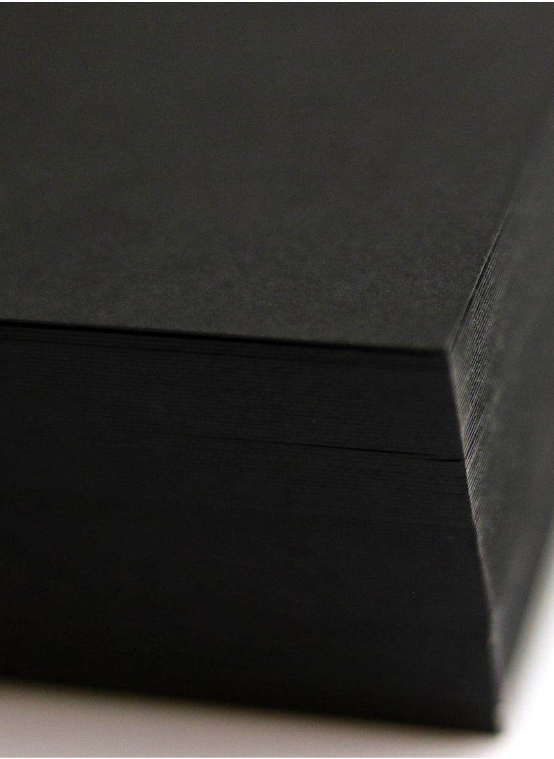 firstnock Black Card Stock 10 x15 cm 120GSM Black Color blank Cardstock A6 Black Card Paper 100 PCS  - Image 3