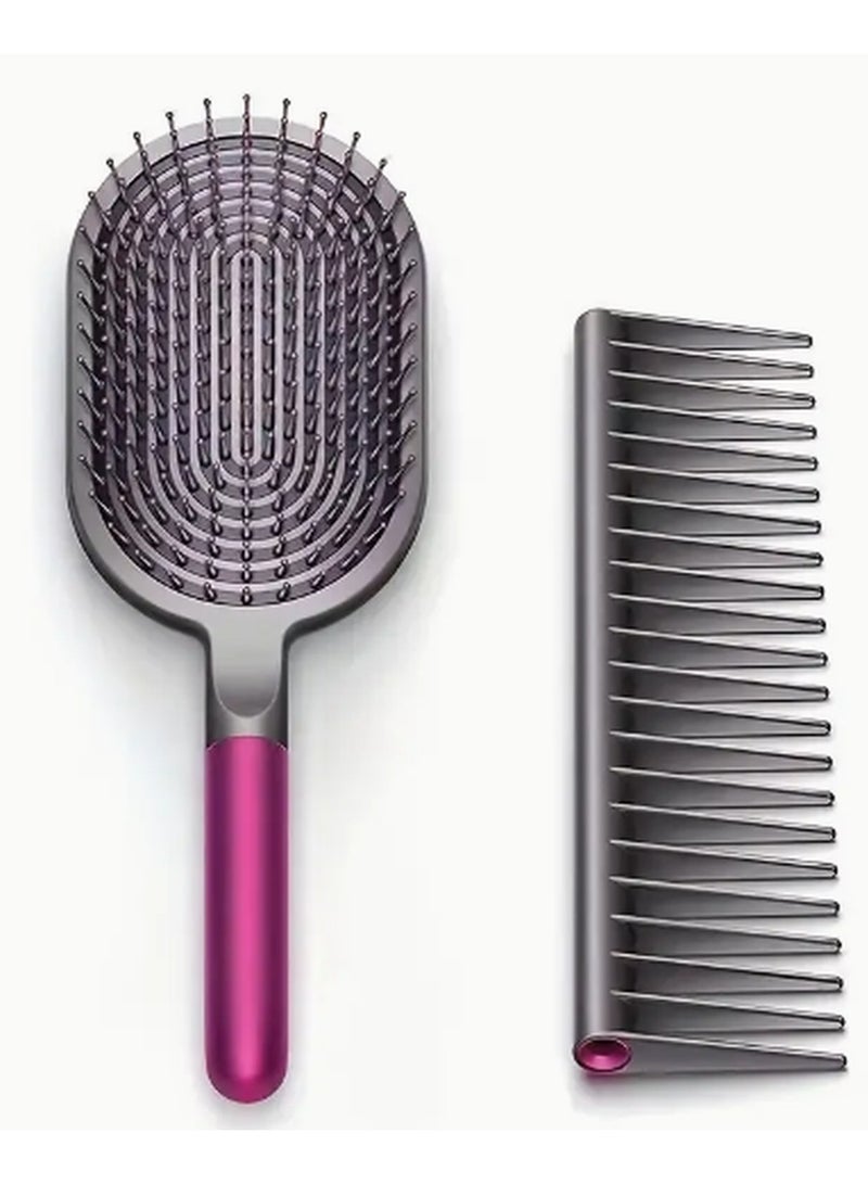 Metal Handle Air Cushion Comb Scalp Massage Wide Toothed Comb, Portable Household Comb, Air Bag Comb For All Hair Types
