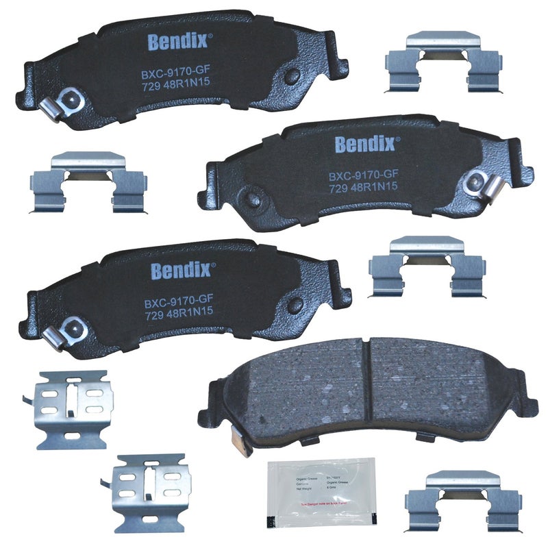 Bendix Priority1 CFC729 Ceramic Rear Brake Pads for Chevrolet Blazer 2005-1997, S10 2004-1998, GMC Jimmy 2005-1997, Sonoma 2004-1998, Isuzu Hombre 2000-1998, Oldsmobile Bravada 2001-1997 - Image 3