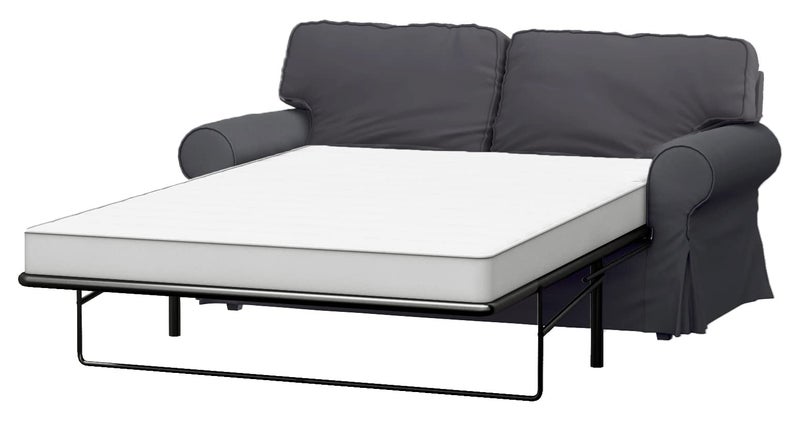 Custom Slipcover Replacement The Ektorp Two Seater Sofa Bed Cover Replacement is Custom Made for IKEA Ektorp 2 Seater Sleeper Only A Quality Sofa Slipcover Replacement Dark Gray Cotton 