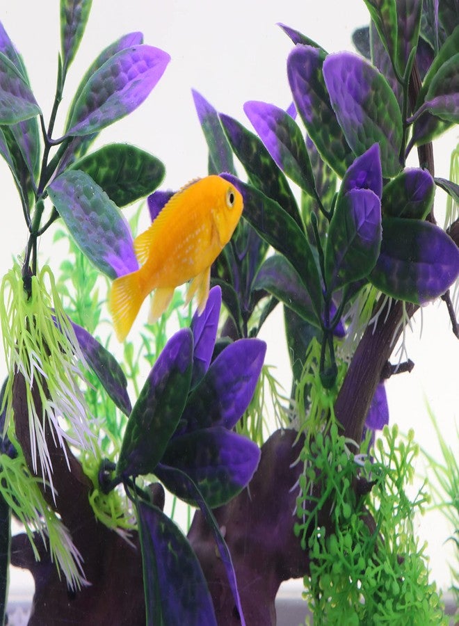 AQUA KT Aquarium Landscape Simulation Artificial Plant Purple, Plastic Plant for Fish Tank Decoration, Aquatic Water Plant, Fish Bowl Ornament - Image 5