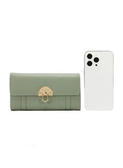 PIERRE LOUES Checkbook Wallets For Women, Checkbooks Holder，Long Wallet Women's Clutch，PU Leather Zipper，Large Capacity Slim Clutch，Multiple Card Holder Organizer，Coin Purse  - Image 5