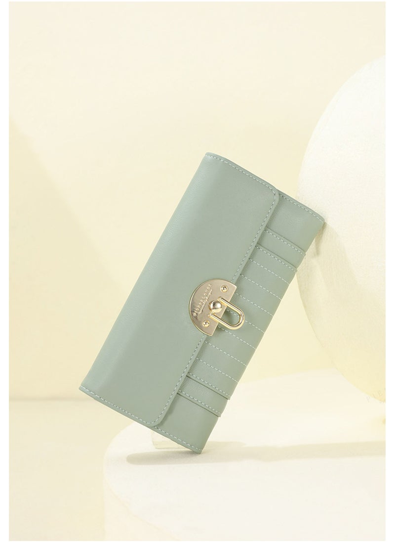 Checkbook Wallets For Women, Checkbooks Holder，Long Wallet Women's Clutch，PU Leather Zipper，Large Capacity Slim Clutch，Multiple Card Holder Organizer，Coin Purse