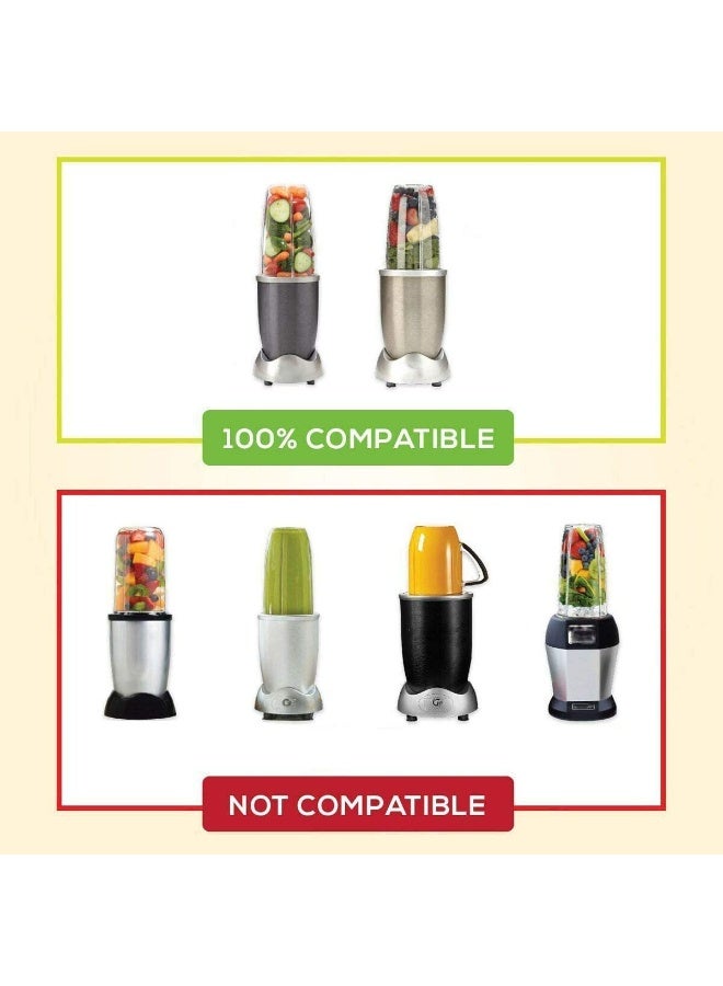 WWjiuyue Blender Cups for Nutribullet Blender, 32OZ Cup with Flip Top To Go Lid Compatible with Nutribullet 600W 900W Blenders, Blender Replacement Parts 2 Pcs - Image 3