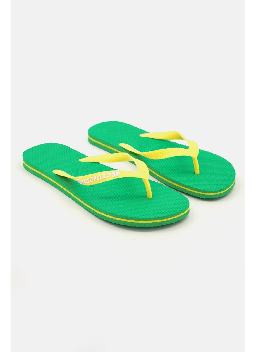 PHILIPP PLEIN Men Slip On Slippers, Yellow  - Image 1