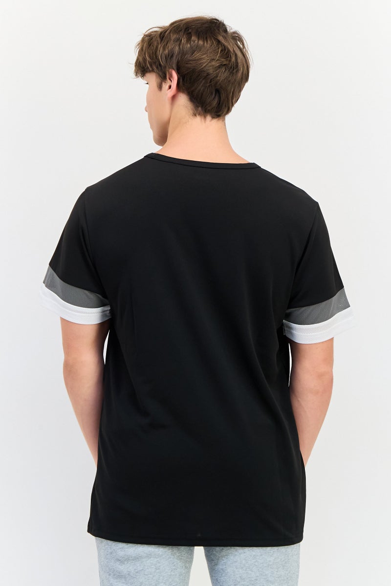 PUMA تي شيرت تدريب قصير الأكمام للرجال، رياضي، أسود - Image 4