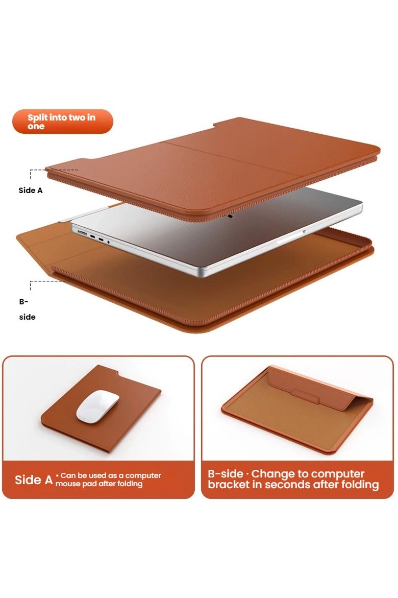 عام "حقيبة كمبيوتر داخلية متعددة الوظائف - متوافقة مع أجهزة 13-16 بوصة، قابلة للطي مع حامل محمول واقٍ للابتوب" - Image 2