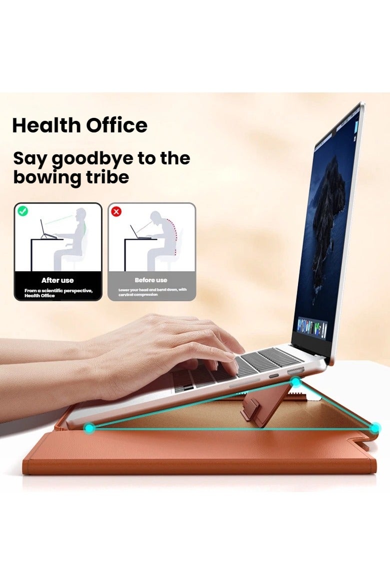 عام "حقيبة كمبيوتر داخلية متعددة الوظائف - متوافقة مع أجهزة 13-16 بوصة، قابلة للطي مع حامل محمول واقٍ للابتوب" - Image 4