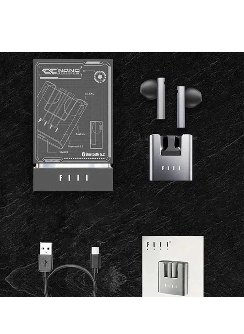 فيل سي سي نانو TWS بلوتوث 5.2 سماعة أذن مزدوجة الذكاء الاصطناعي إلغاء الضوضاء - Image 3