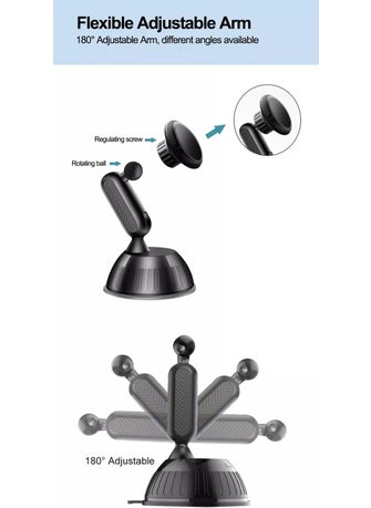 Livx Privity Series Magnetic In-Car Phone Holder Suction Cup Magnet 360 Degree Phone Holder HL-003  - Image 3