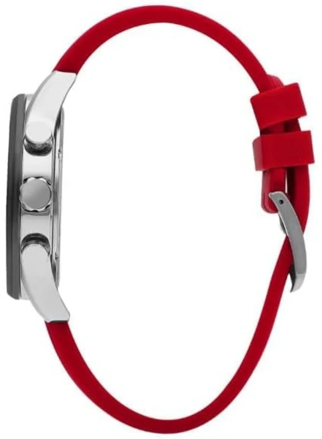 Lee Cooper Lee Cooper Men's Watch, Multi Function Display and Silicone Strap - LC07987.388, Red