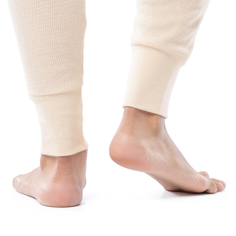 Indera Expedition Weight Cotton Raschel Knit Long Johns Thermal Underwear for Men, Natural, Large - Image 5