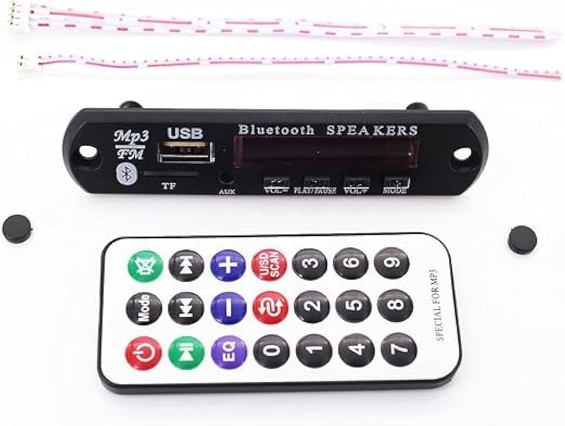 12V MP3 Player WMA Decoder Board Audio AUX Module Hands-Free USB TF for Car