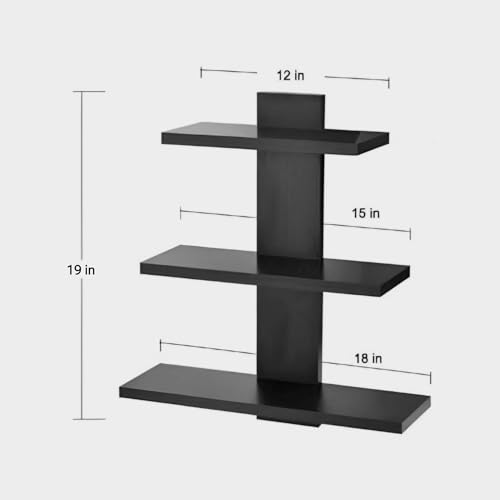 ETIQUETTE ART Engineered Wood Wall Mounted Decorative Shelf Tier 3 Wall Shelves for Home Decor Items, Living Room and Bedroom/Book Rack/Wall Shelves/Home Decorative Display (White) - Image 5
