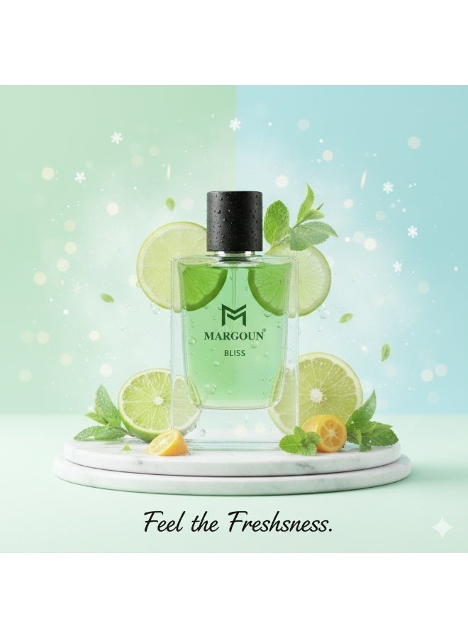 MARGOUN Bliss EDP For Men 85ml - Inspired by Boss Bottled Oud Saffron Scent - Image 3
