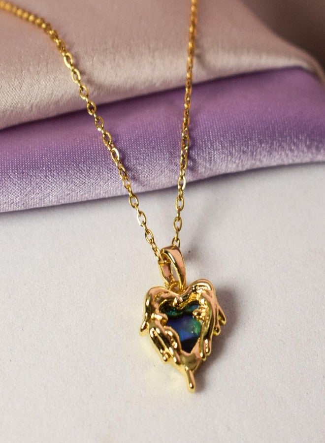 SALTY Pure Delight Golden Necklace for Women & Girls | Lightweight Stylish Neck Chain | Elegant Minimal Jewelry | Casual & Party Looks | Marriage, Birthday | Gift for Valentine Day - Image 3