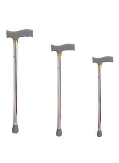 STARMED StarMed Stainless Steel Walking Stick, Long & powerful handle, Adjustable, Strong base, walking stick  - Image 1
