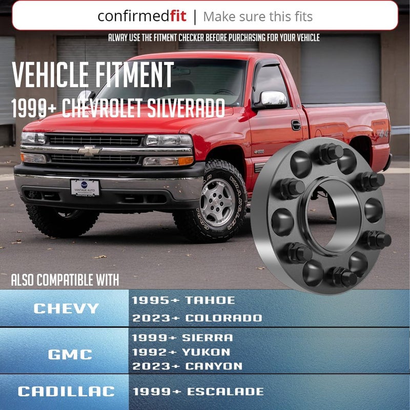 Coyote 6550-6550H-D.2 Hub Centric Wheel Adapter 6x5.5 for Chevy and GMC Vehicles - Image 2