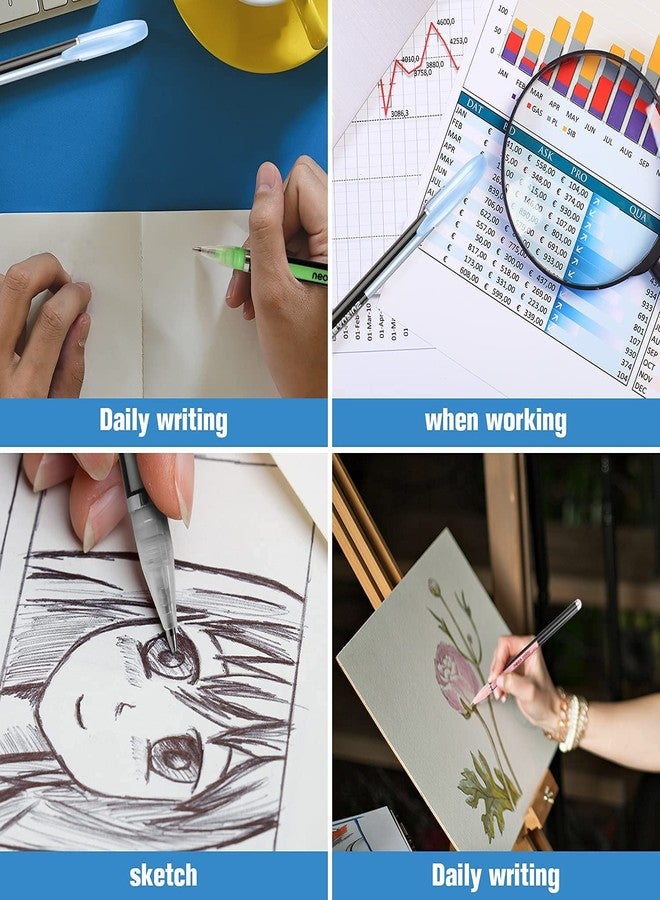 URBAN BOX مجموعة أقلام رسم URBAN BOX مكونة من 48 قلم حبر جاف، تتضمن 4 أنواع من أقلام الرسم (12 قلم باستيل، 12 قلم نيون، 12 قلم معدني، 12 قلم لامع). قابلة لإعادة التعبئة، هدية مثالية لفناني الخط والكتابة للأطفال، مزودة بمشبك متين. - Image 5