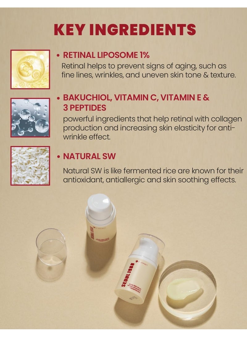 K-SECRET SEOUL 1988 Cream : Retinal Liposome 1% + Fermented Rice - Image 5